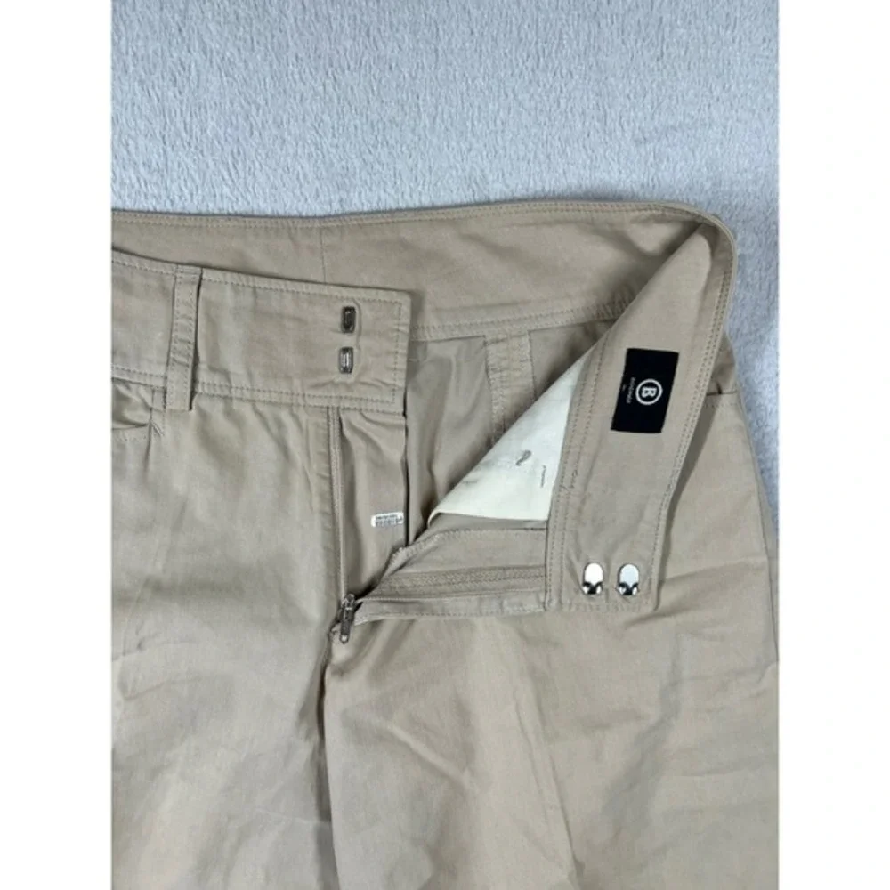 Bogner Womens Tan Khaki Bermuda Golf Shorts‎ Size 6 Stretch Cotton